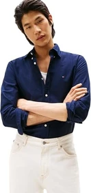 Tommy Hilfiger Regular Fit Oxford Flag-Stickerei Hemd langarm preppy navy/navy blue solid (Herren)
