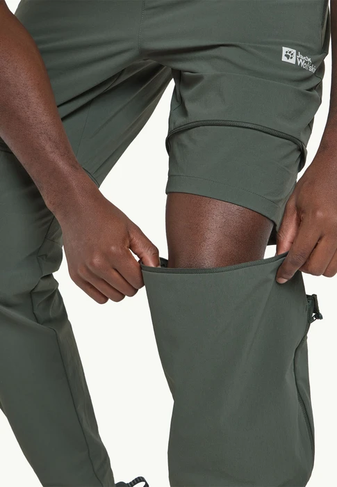 Jack Wolfskin Hikeout Zip Away Zip-Off Hose lang slate green (Herren)