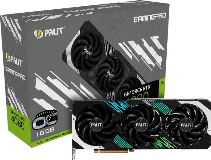Palit GeForce RTX 4080 GamingPro OC, 16GB GDDR6X, HDMI, 3x DP