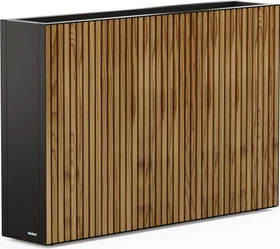 Herstera Deco Planter Divider L Pflanzkasten 120x25cm schwarz/holz