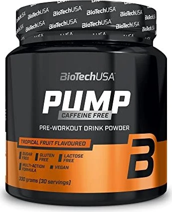 BioTech USA Pump Caffeine Free Tropische Früchte 330g