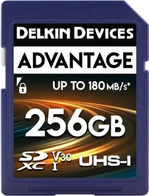 Delkin Advantage R180/W160 256GB, UHS-I U3, Class 10