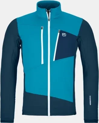 Ortovox Fleece Grid Funktionsjacke mountain blue (Herren)
