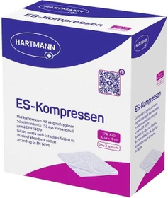 Hartmann ES-Kompressen steril 8-fach 17-fädig, 10 x 10cm,    50 Stück