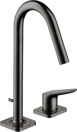 Hansgrohe Axor Citterio M 2-Loch Waschbeckenarmatur 160 mit Zugstange polished black chrome