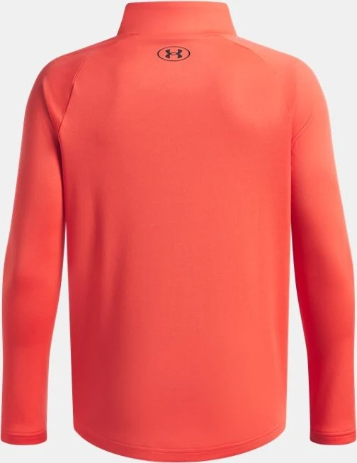 Under Armour Tech 2.0 Zip Funktionsshirt langarm venom red/black (Junior)
