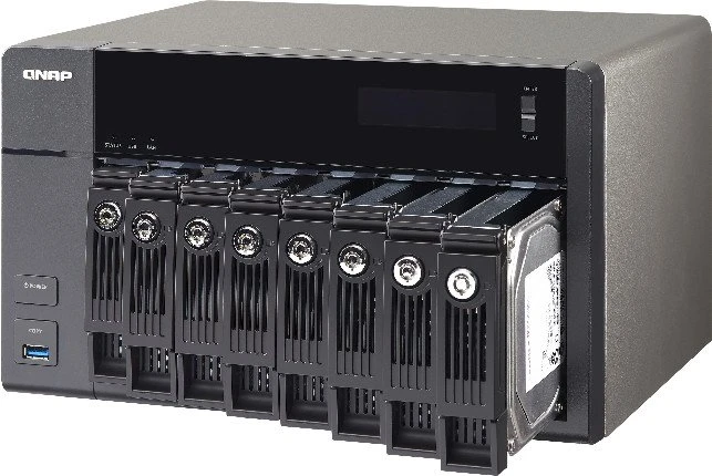 QNAP TVS-871-i5-8G, 8GB RAM, 4x RJ-45 1000Base-T, 3x USB-A 3.0