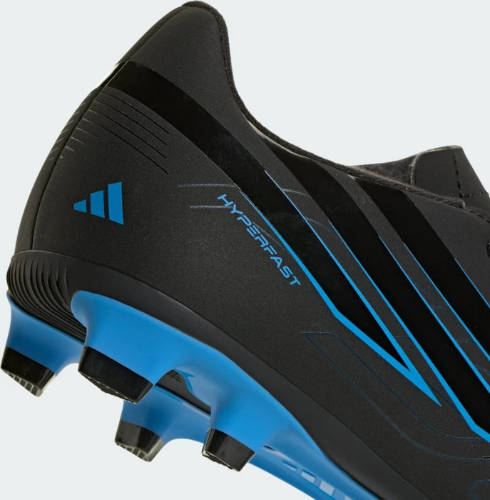 adidas F50 Hyperfast Club FG/MG core black/lucid ray blue (Junior)