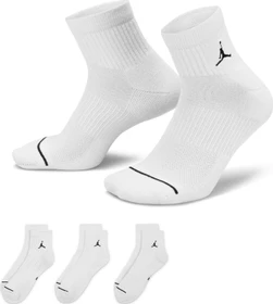 Nike Jordan Everyday Ankle Socken weiß/schwarz, 3 Paare