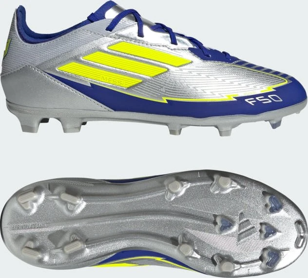 adidas F50 Elite Messi FG silver metallic/solar yellow/lucid blue (Junior)