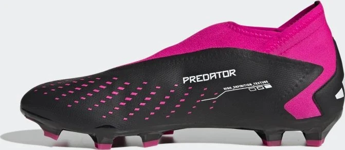 adidas Predator Accuracy.3 Laceless FG core black/cloud white/team shock pink 2