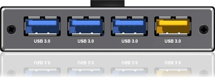 RaidSonic Icy Box IB-AC611 USB-Hub, 4x USB-A 3.0, USB 3.0 Micro-B [Buchse]