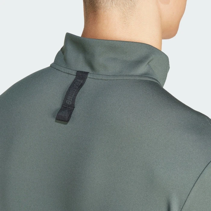 adidas Workout Quarter-Zip Funktionsshirt langarm legend ivy/black (Herren)