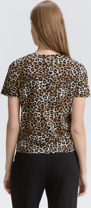 Tom Tailor Knoten-Detail T-Shirt kurzarm leo print (Damen)