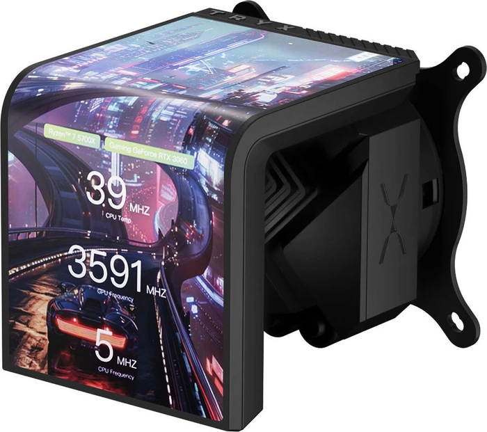 TRYX Panorama SE ARGB 240 Black, schwarz