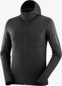Salomon Essential Lightwarm Hooded Jacke deep black (Herren)