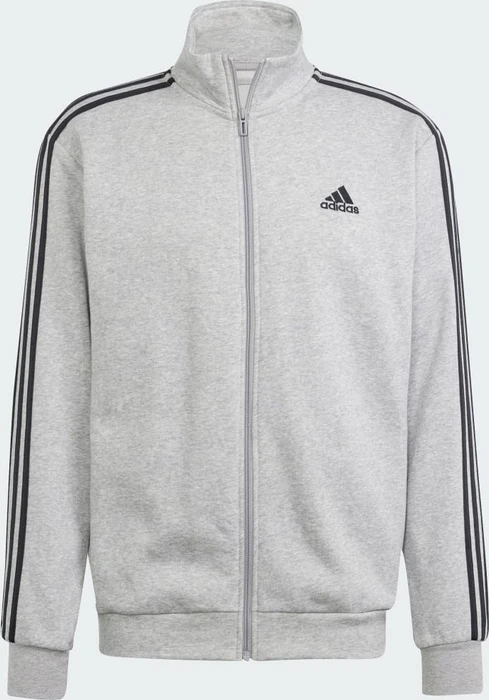 adidas Basic 3-Streifen Fleece Trainingsanzug medium grey heather/black (Herren)