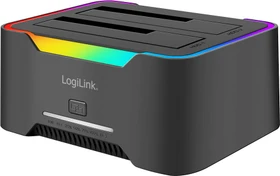 LogiLink Dual Dockingstation, 2.5"/3.5", USB-C 3.0 (QP0036)