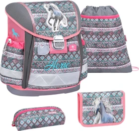 Belmil Classy Horse Schultaschen-Set, 4-tlg.