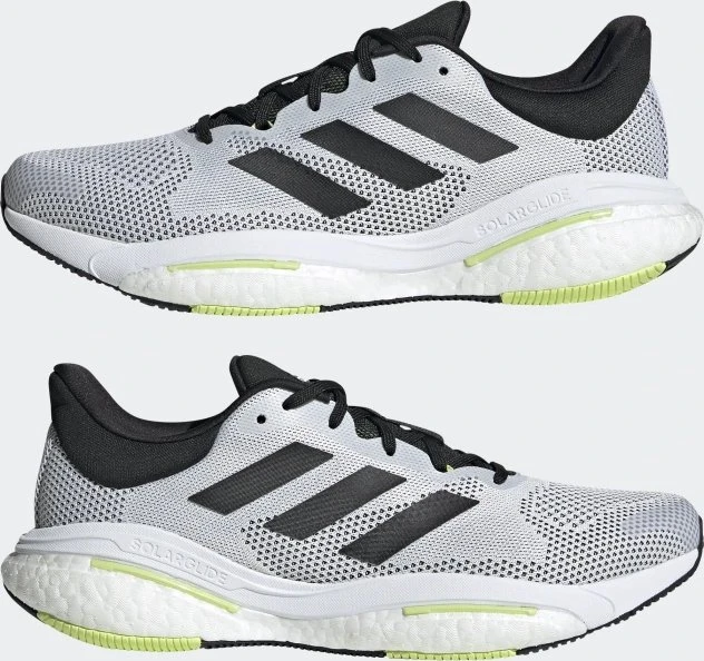 adidas Solar Glide 5 cloud white/core black/pulse lime (Herren)