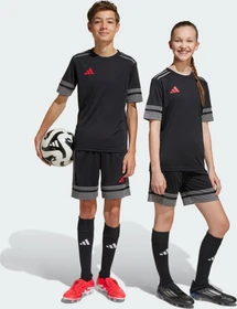 adidas Squadra 25 Trainingshose kurz black/team grey four/pure ruby (Junior)