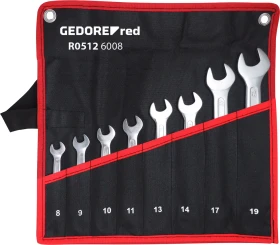 Gedore red R05126008 Schraubenschlüsselsatz inkl. Tasche, 8-tlg.