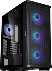 Zalman Z10 Plus, schwarz, Glasfenster