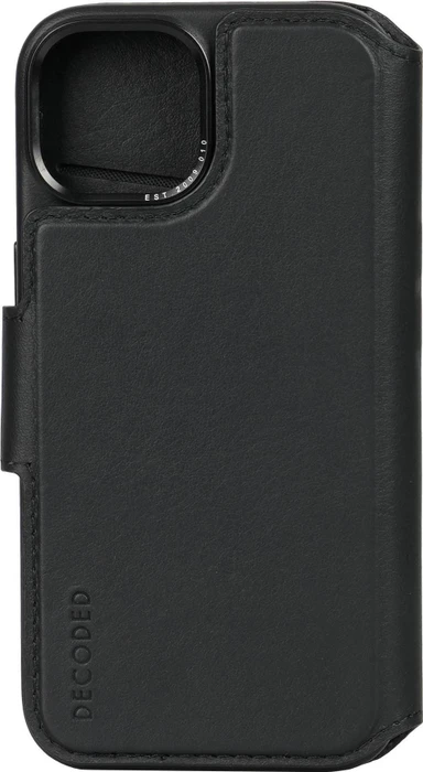 Decoded Leather Detachable Wallet MagSafe für Apple iPhone 15 schwarz