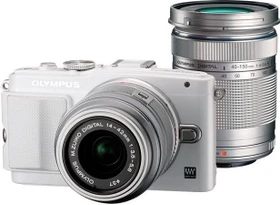 Olympus PEN E-PL6 weiß mit Objektiv M.Zuiko digital 14-42mm 3.5-5.6 II und M.Zuiko digital ED 40-150mm 4.0-5.6