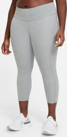 Nike Epic Fast Crop Tight Laufhose 7/8 smoke grey/heather/reflective silver (Damen)