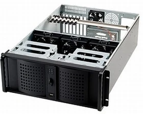 Fantec TCG-4860X07-1, schwarz, 4HE