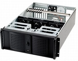 Fantec TCG-4860X07-1, schwarz, 4HE