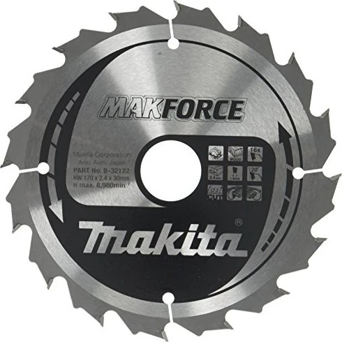 Makita MakForce Kreissägeblatt 16Z, 170x2.4x30mm, 1 Stück
