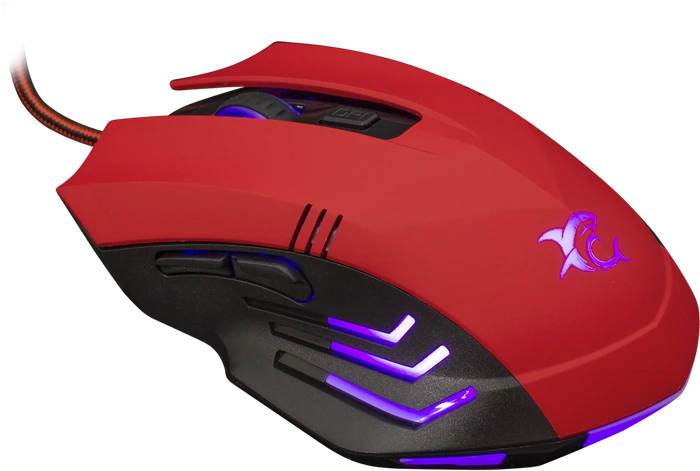 White Shark Hannibal 2 Red Gaming Mouse, rot/schwarz, USB