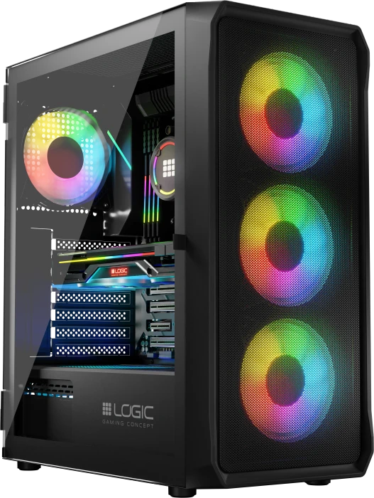 Logic Concept Portos ARGB Midi Black, Glasfenster