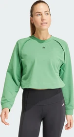 adidas Power Hidden Racerback Overlay Sweatshirt preloved green/black (Damen)