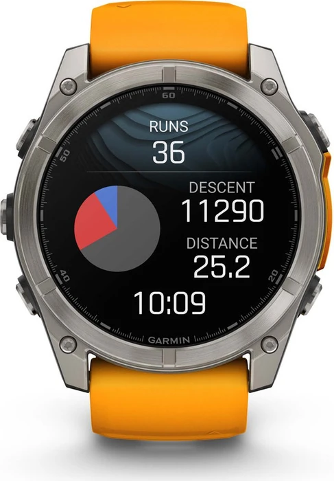 Garmin Fenix 8 51mm Sapphire titanium/spark orange