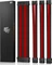 AsiaHorse GPU/CPU Cable Extension Kit, 1x 24-Pin, 1x 4/8-Pin ATX, 2x 8-Pin PCIe, 16AWG, rot/schwarz, 30cm Vorschaubild