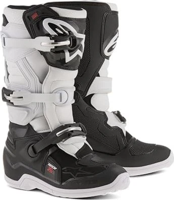 Alpinestars Youth Tech 7S Motorradstiefel schwarz/weiß