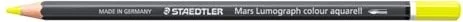Staedtler Mars Lumograph colour aquarell 104 Aquarellstift limonengelb, Kartonetui, 6er-Pack