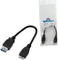LogiLink USB 3.0 OTG Kabel, Buchse A auf Stecker 9-Pin, 0.2m Vorschaubild