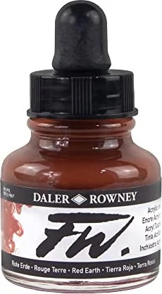 Daler Rowney FW Acrylic Ink red earth, 29.5ml
