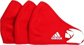 adidas Training Face Cover Mundschutzmaske waschbar M/L rot, 3 Stück