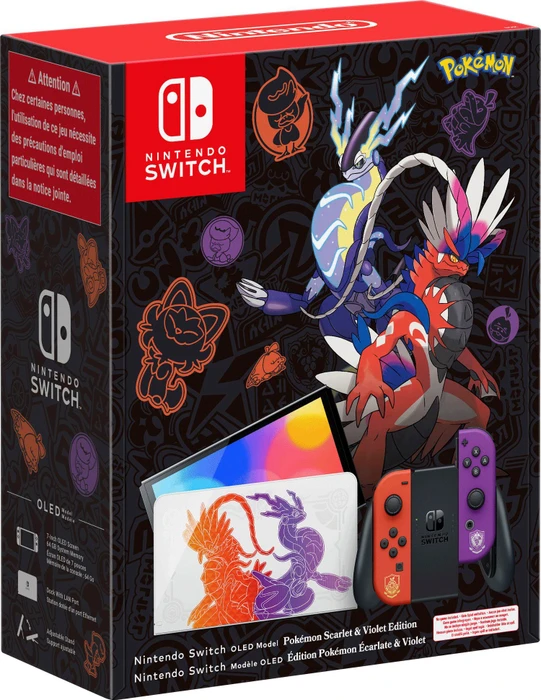 Nintendo Switch OLED - Pokémon: Karmesin & Purpur Edition schwarz/rot/violett