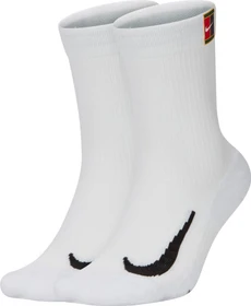 Nike Court Multiplier Cushioned Crew Tennissocken weiß, 2 Paare