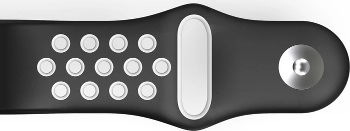 Hama Ersatzarmband Sport für Fitbit Charge 3/4 grau/schwarz