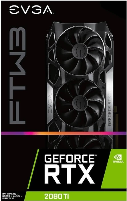 EVGA GeForce RTX 2080 Ti FTW3 Gaming, 11GB GDDR6, HDMI, USB-C, 3x DP