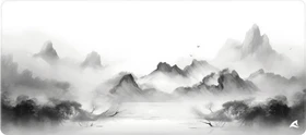 Sharkoon Skiller SGP35 D5, Mouse Mat XXL, 900x400mm, Landscape weiss/grau