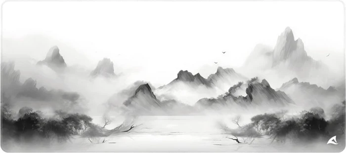 Sharkoon Skiller SGP35 D5, Mouse Mat XXL, 900x400mm, Landscape weiss/grau