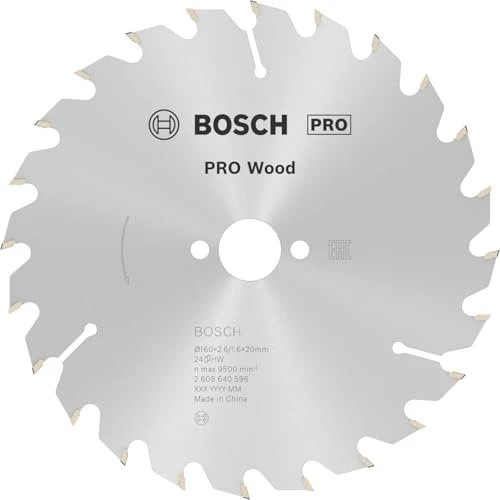 Bosch Professional Optiline Wood Kreissägeblatt 24Z, 160x2.6x20mm, 1 Stück